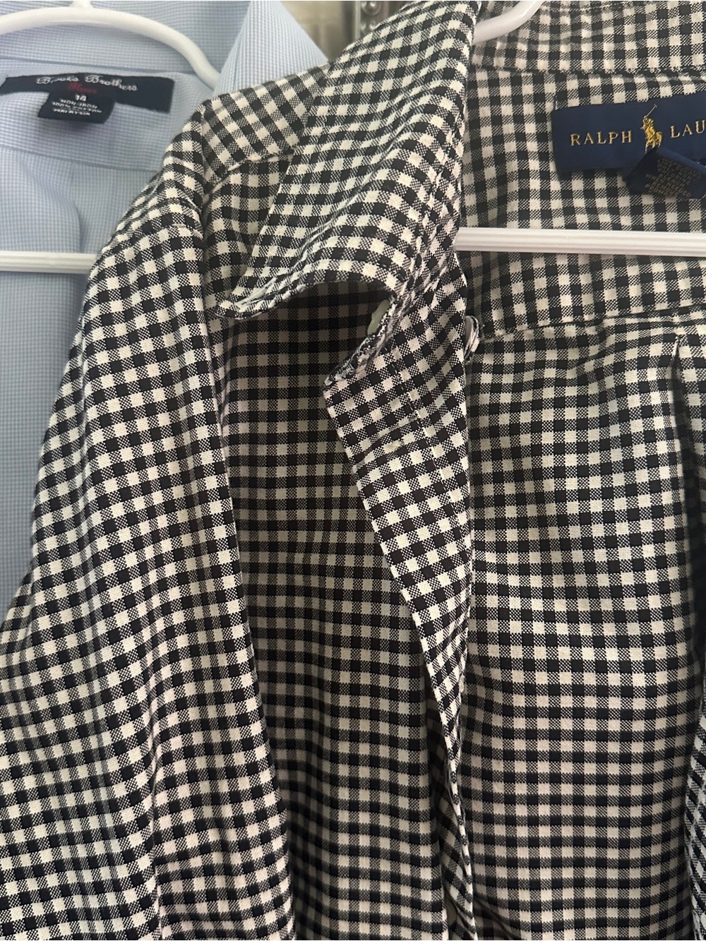Ralph Lauren + Brooks Brothers dressy button down shirts size 14 14/16